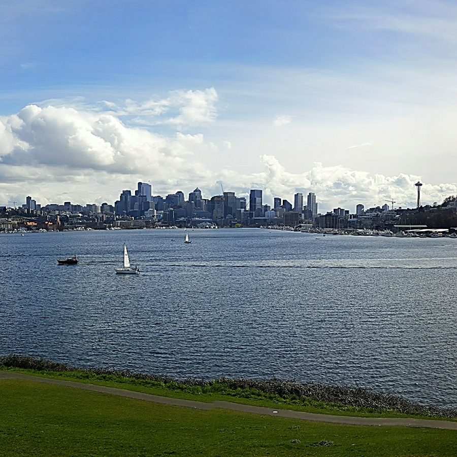 View of Seattle from Gas Works Park in Wallingford