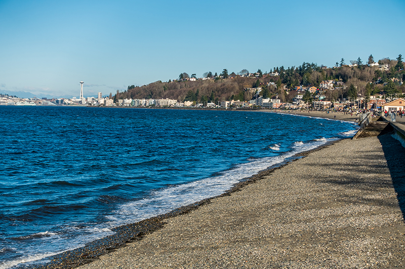 Alki Beach in West Seattle