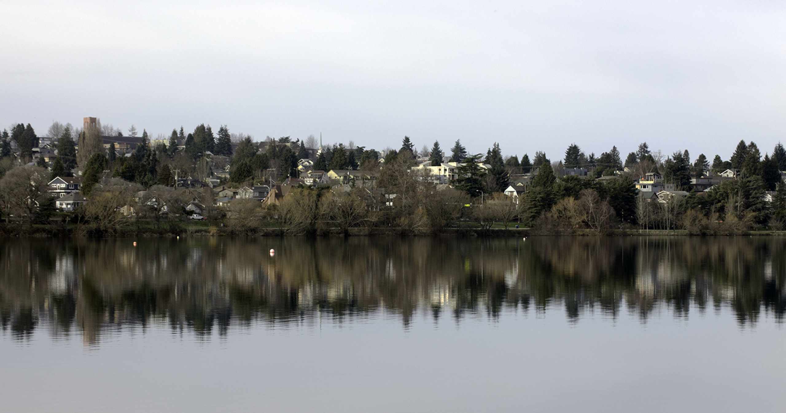 Green Lake in Seattle on a Cloudy Day