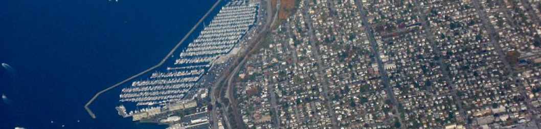 Aerial view of the Ballard area of Seattle