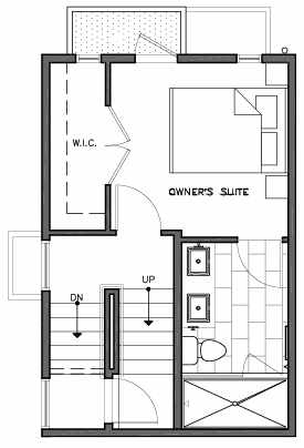 Third Floor Plan of 109C 22nd Ave E at the Thalia Townhomes