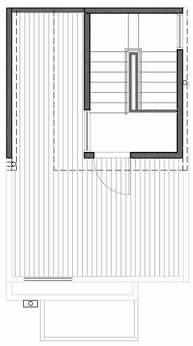 Roof Deck Floor Plan of 109F 22nd Ave E at the Thalia Townhomes