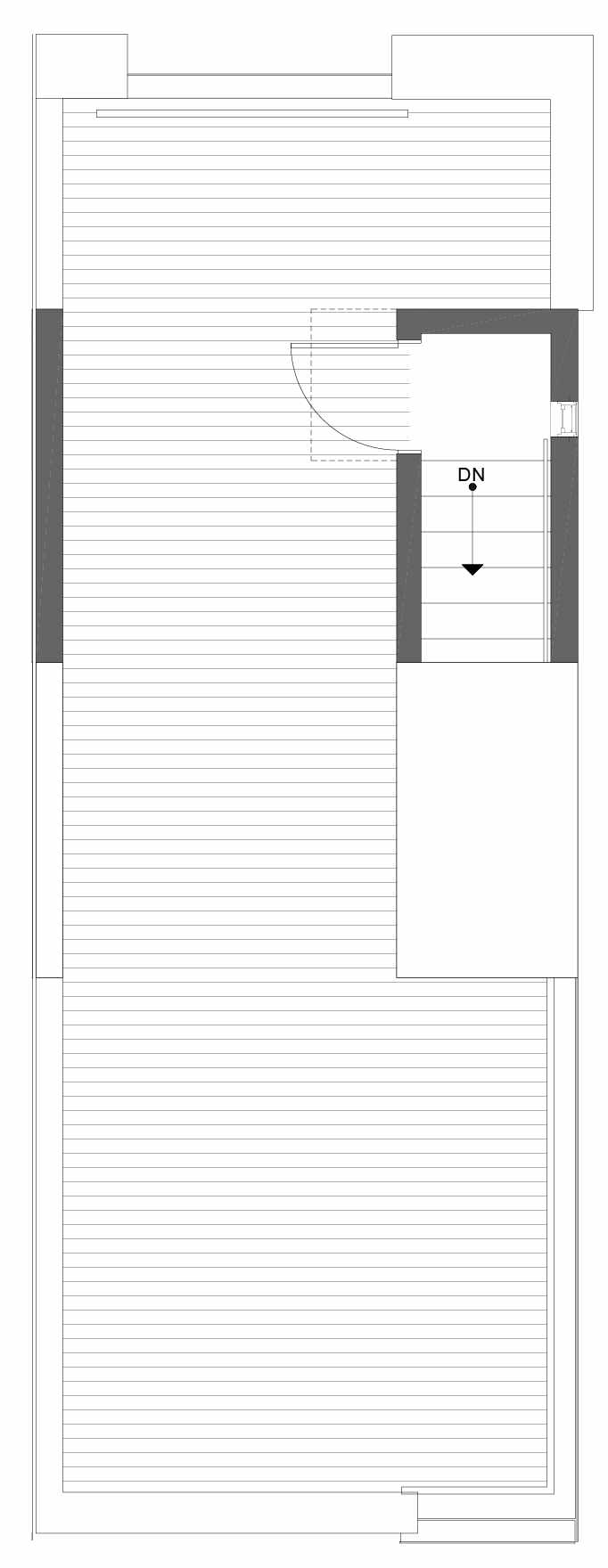 Roof Deck Floor Plan of 1101D 14th Ave in the Corazon Townhomes