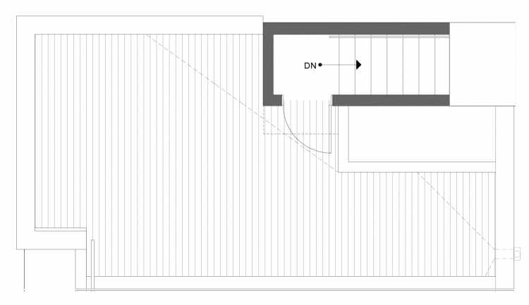 Roof Deck Floor Plan of 1113C 14th Ave in the Corazon Townhomes