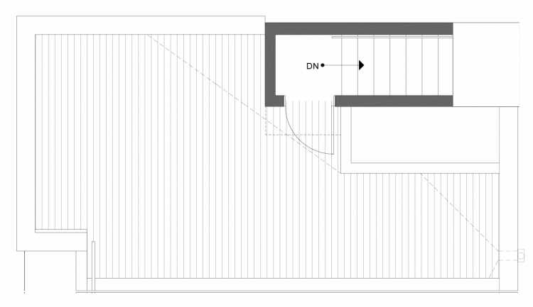Roof Deck Floor Plan of 1113E 14th Ave in the Corazon Townhomes