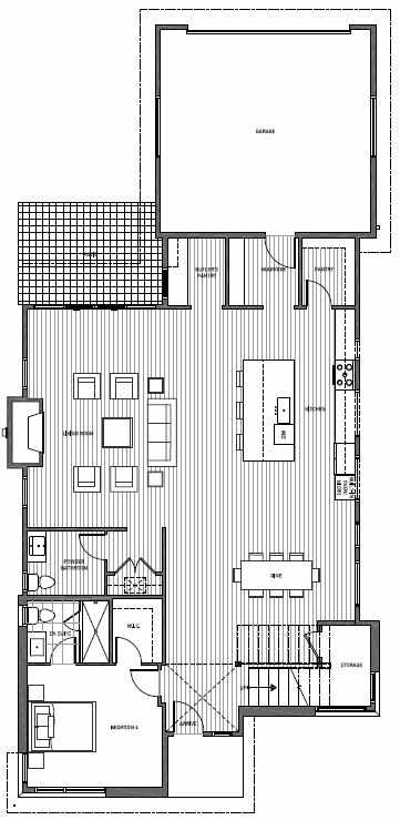 First Floor Plan of 11225 132nd Ave NE, Sheffield Park, in Kirkland, WA