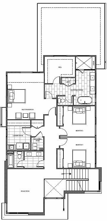 Second Floor Plan of 11225 132nd Ave NE, Sheffield Park, in Kirkland, WA