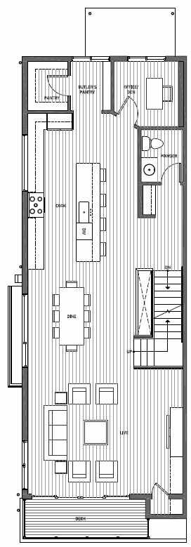 Second Floor Plan of 11510A NE 87th St in Kirkland 