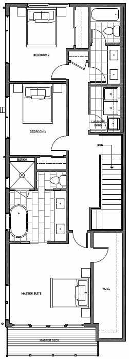 Third Floor Plan of 11510A NE 87th St in Kirkland 