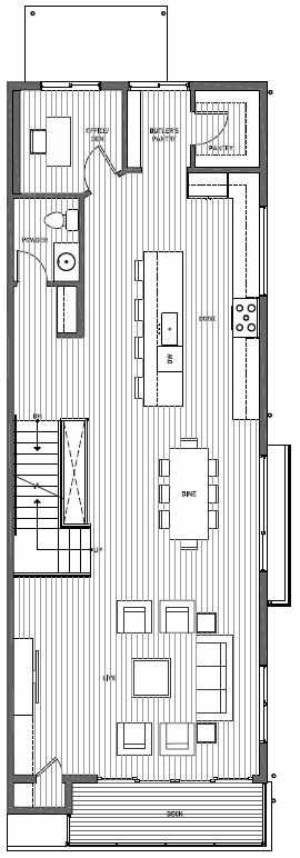 Second Floor Plan of 11514B NE 87th St in Kirkland 