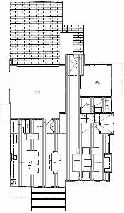 First Floor Plan of 13123 NE 113th St, Sheffield Park, in Kirkland, WA