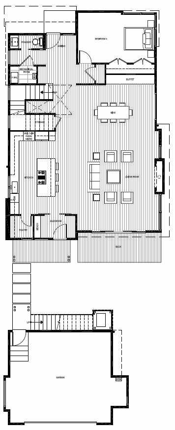 First Floor Plan of 13127 NE 113th St, Sheffield Park, in Kirkland, WA