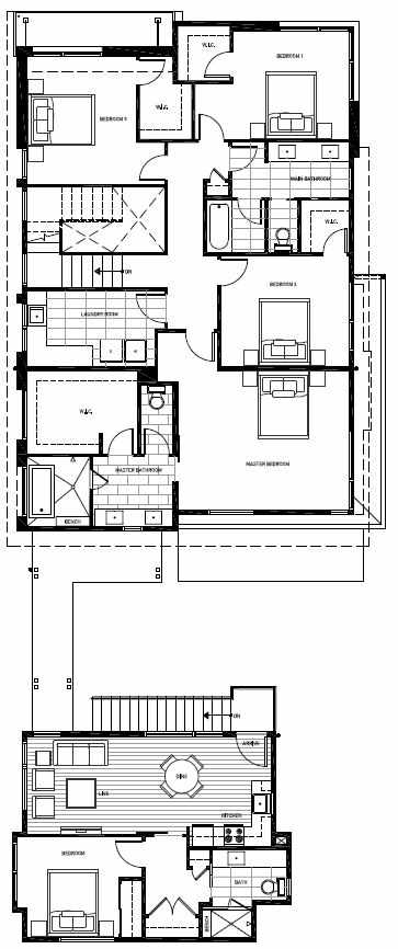 Second Floor Plan of 13127 NE 113th St, Sheffield Park, in Kirkland, WA