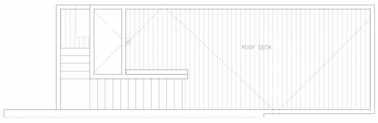 Roof Deck Floor Plan of 1319 NW 85th St in the Thoren Townhomes