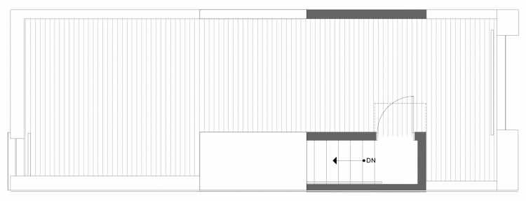 Roof Deck Floor Plan of 1334 E Spring St in the Corazon Townhomes