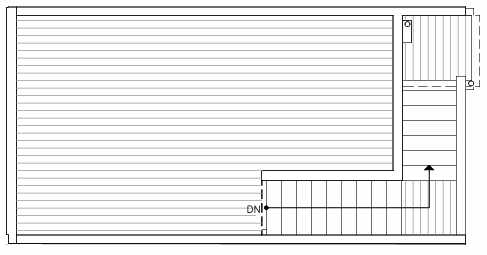 Roof Deck Floor Plan of 1417 E Harrison St, One of the Mika Townhomes in Capitol Hill by Isola Homes