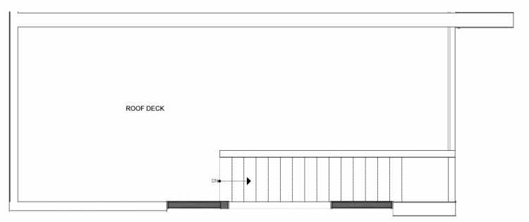 Roof Deck Floor Plan of 14335C Stone Ave N, One of the Maya Townhomes in Haller Lake