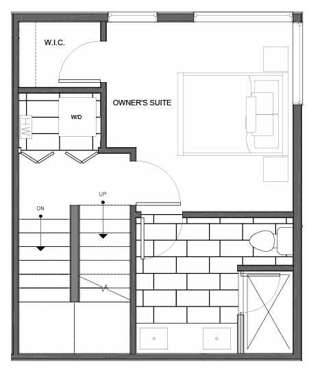 Third Floor Plan of 14335E Stone Ave N, One of the Maya Townhomes in Haller Lake