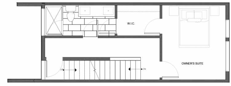 Third Floor Plan of 14339C Stone Ave N, One of the Maya Townhomes in Haller Lake