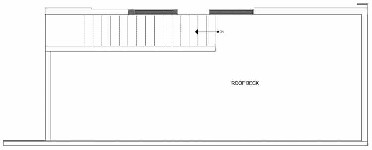 Roof Deck Floor Plan of 14339D Stone Ave N, One of the Maya Townhomes in Haller Lake
