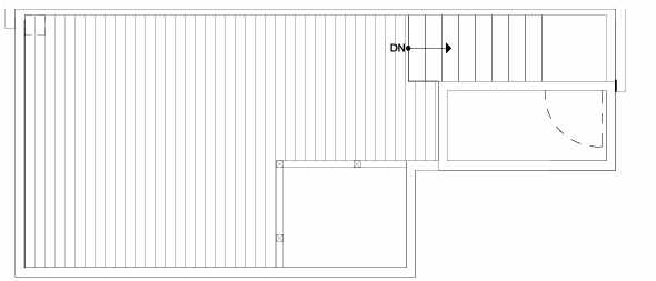 Roof Deck Floor Plan of 147 22nd Ave E, One of the Zanda Townhomes in Capitol Hill by Isola Homes