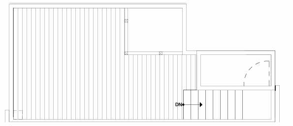 Roof Deck Floor Plan of 149 22nd Ave E, One of the Zanda Townhomes in Capitol Hill by Isola Homes