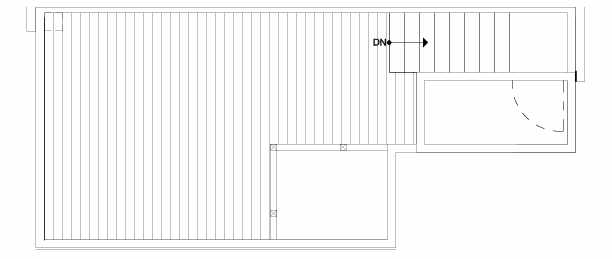 Roof Deck Floor Plan of 151 22nd Ave E, One of the Zanda Townhomes in Capitol Hill by Isola Homes