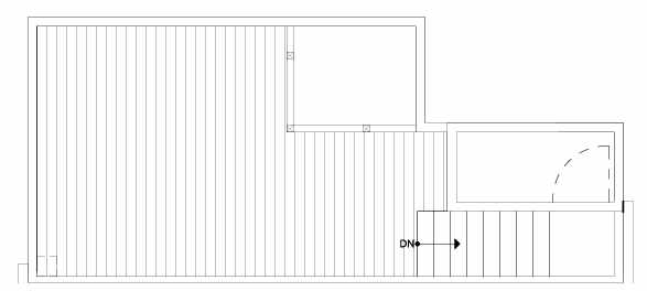 Roof Deck Floor Plan of 153 22nd Ave E, One of the Zanda Townhomes in Capitol Hill by Isola Homes