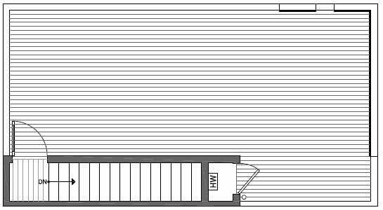 Roof Deck Floor Plan of 1539A 14th Ave S, Hawk's Nest Townhomes, Located in North Beacon Hill