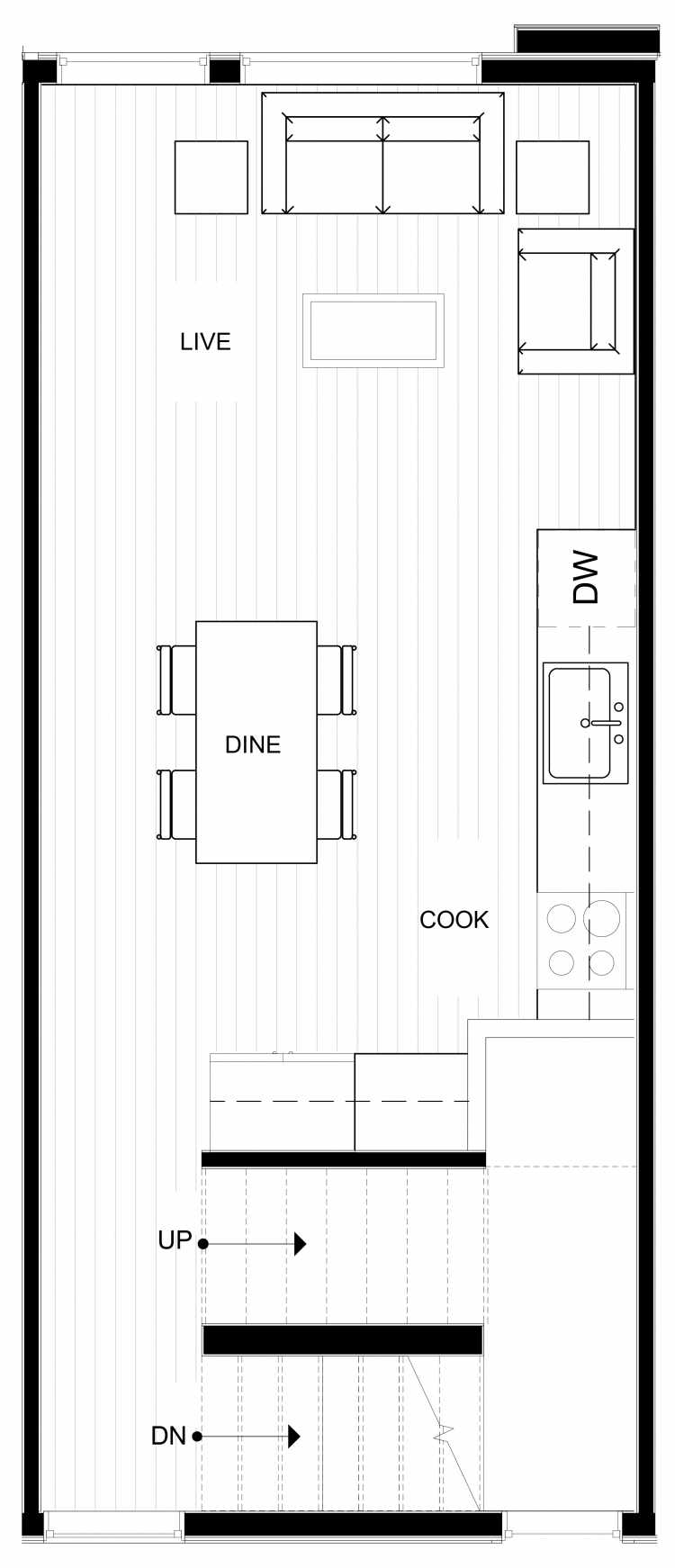 Third Floor Plan of 1541 Grandview Pl E, One of the Grandview Townhomes in Capitol Hill