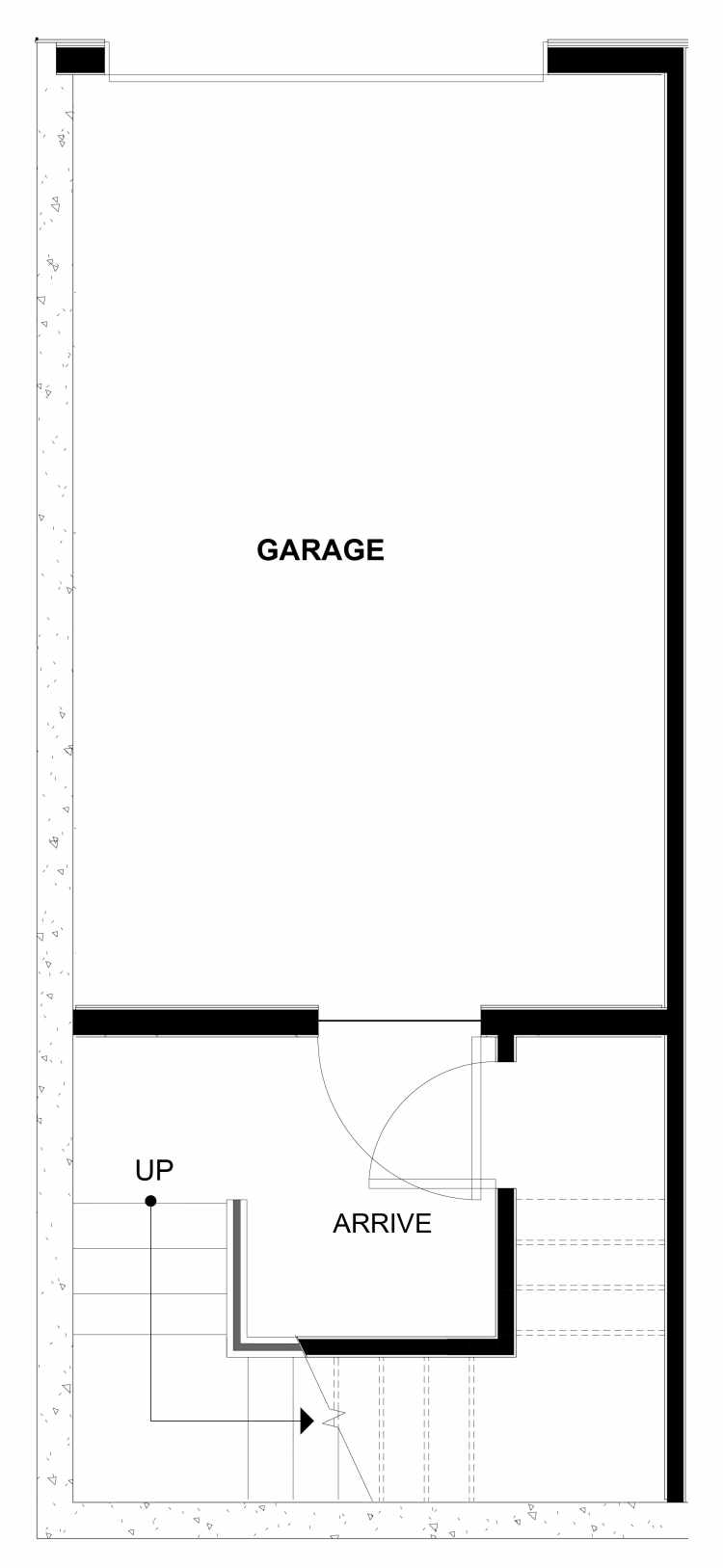 First Floor Plan of 1544 15th Ave E, One of the Grandview Townhomes in Capitol Hill