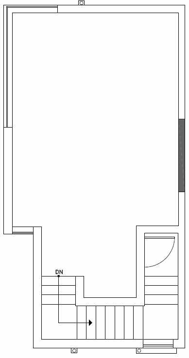 Roof Deck Floor Plan of 1724A 11th Avenue in Wyn Tonwhomes, Capitol Hill Seattle