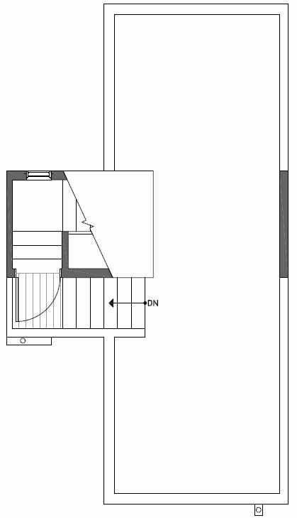 Roof Deck Floor Plan of 1724B 11th Avenue in Wyn Tonwhomes, Capitol Hill Seattle