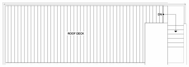 Roof Deck Floor Plan of 1831 14th Ave, One of the Reflections at 14th and Denny Townhomes by Isola Homes