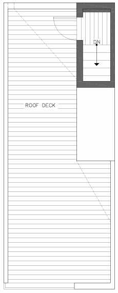 Roof Deck Floor Plan of 201C 23rd Ave E, a 6 Central Townhome by Isola Homes