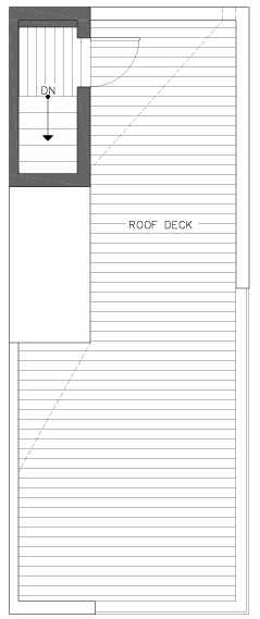 Roof Deck Floor Plan of 201F 23rd Ave E, a 6 Central Townhome by Isola Homes
