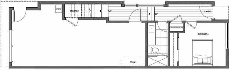 First Floor Plan of 2127 Dexter Avenue N