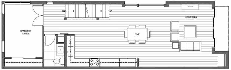 Second Floor Plan of 2127 Dexter Avenue N
