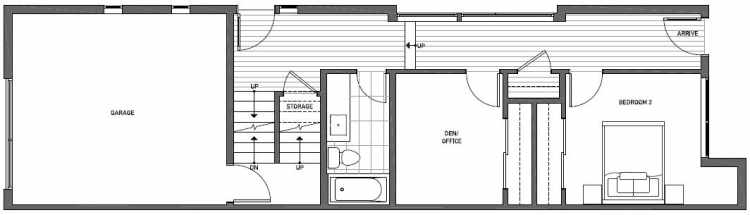 First Floor Plan of 2135 Dexter Avenue N
