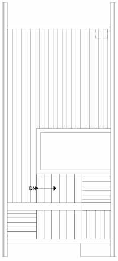 Roof Deck Floor Plan of 2310 W Emerson St, of the Walden Townhomes, by Isola Homes