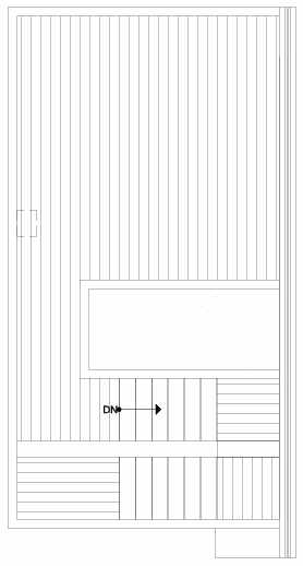 Roof Deck Floor Plan of 2312 W Emerson St, of the Walden Townhomes, by Isola Homes