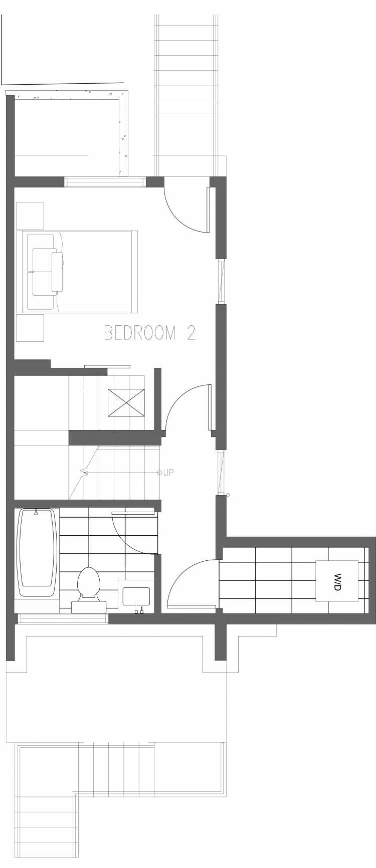 First Floor Plan of 2355 Beacon Ave S, One of the Brea Townhomes in North Beacon Hill