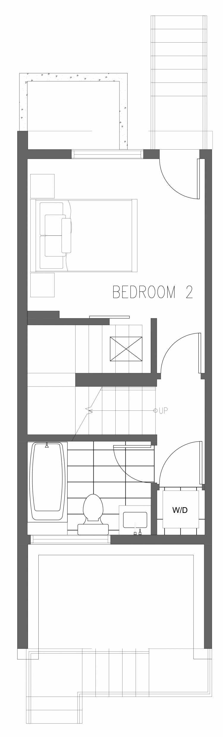 First Floor Plan of 2357 Beacon Ave S, One of the Brea Townhomes in North Beacon Hill