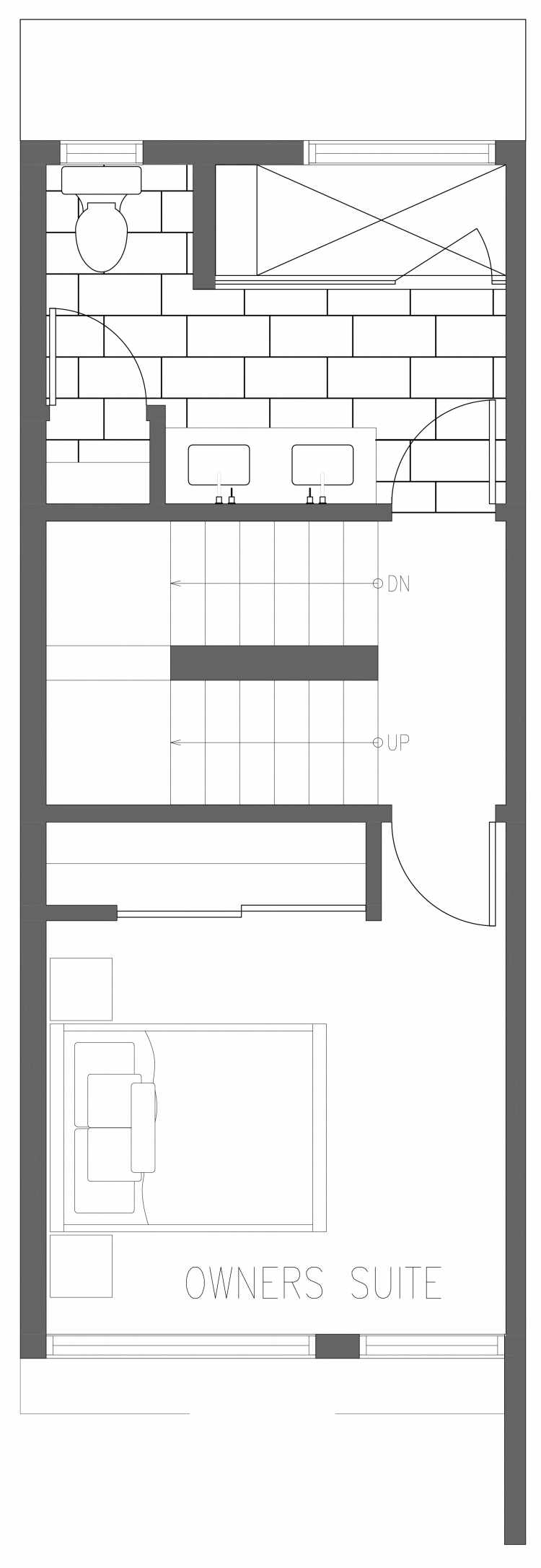 Third Floor Plan of 2357 Beacon Ave S, One of the Brea Townhomes in North Beacon Hill