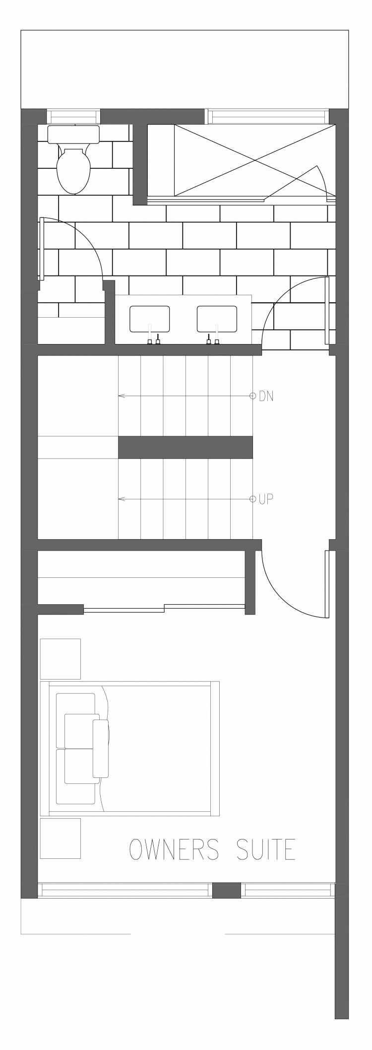 Third Floor Plan of 2361 Beacon Ave S, One of the Brea Townhomes in North Beacon Hill