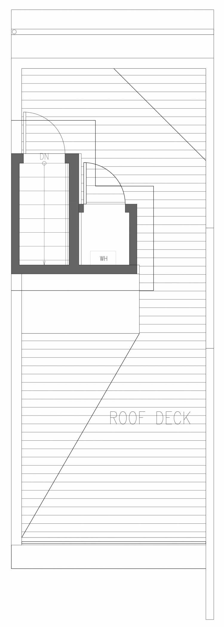 Roof Deck Floor Plan of 2361 Beacon Ave S, One of the Brea Townhomes in North Beacon Hill