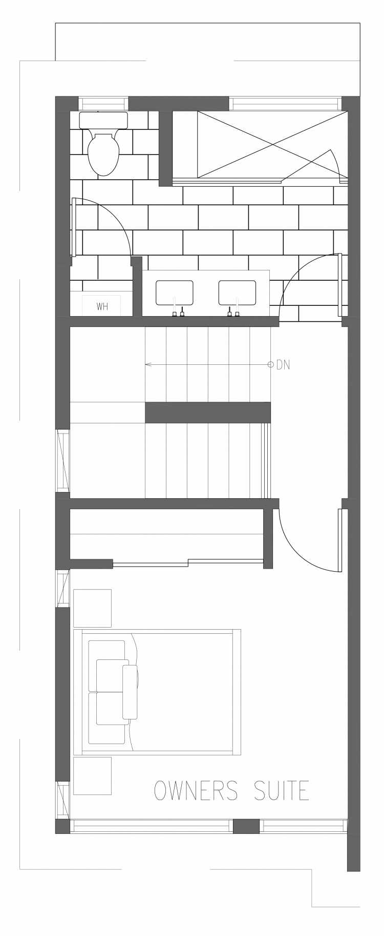 Third Floor Plan of 2367 Beacon Ave S, One of the Brea Townhomes in North Beacon Hill