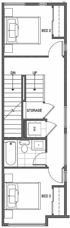 Second Floor Plan of 2414A NW 64th St in Ballard