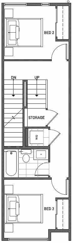 Second Floor Plan of 2414B NW 64th St in Ballard