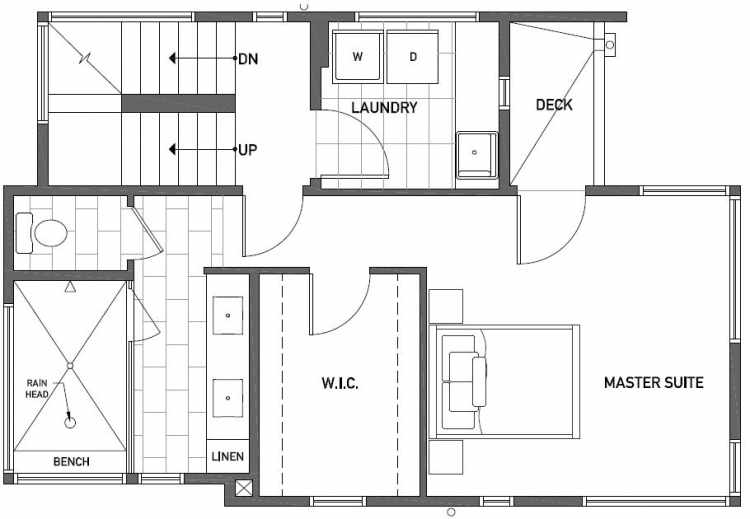 Second Floor Plan of 2416 NW 64th St in Ballard